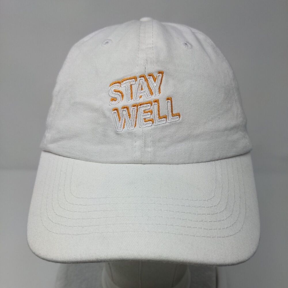 Stay Well Slideback Hat White Osfa Adjustable Emb… - image 2